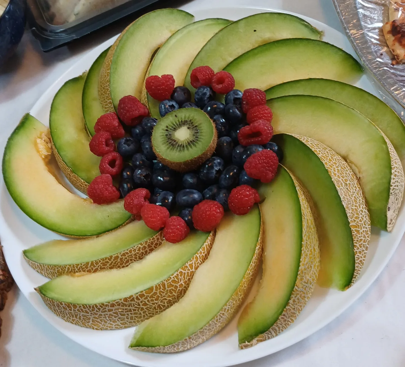 Melon and berries