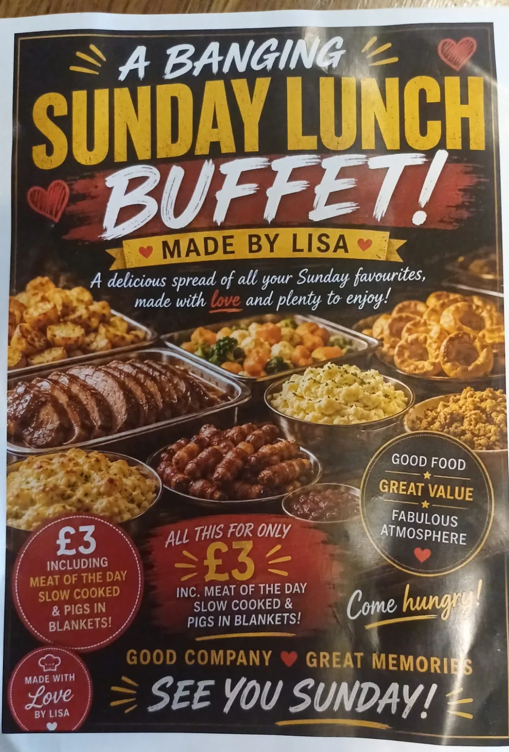 Sunday Lunch Buffet